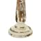 Brown & White Traditional Candle Holder Set, 13" & 15"